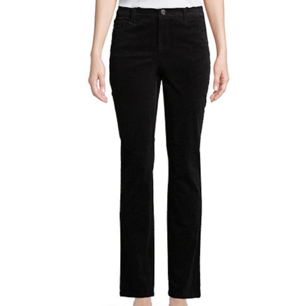 St. John's Bay Straight Leg Mid Rise Corduroy